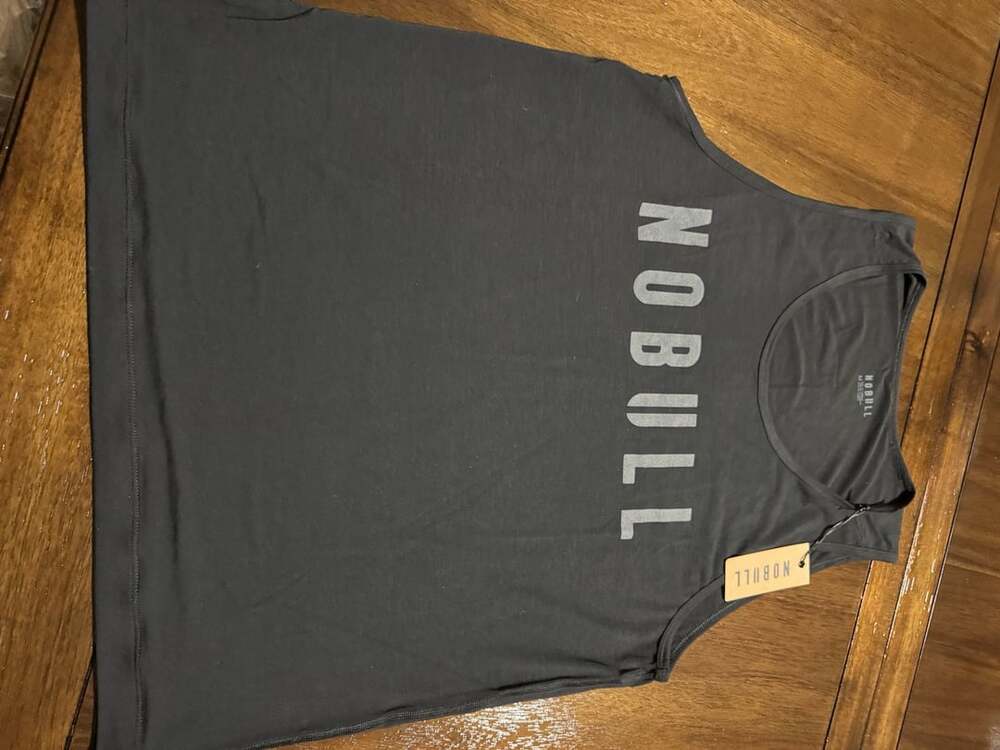 Nobull Men's Dark Fallen Rock U Tank Top Size M Black